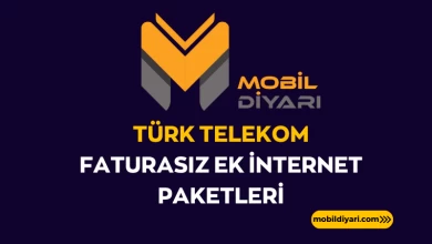 Türk Telekom Faturasız Ek İnternet Paketleri