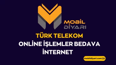 Türk Telekom Online İşlemler Bedava İnternet