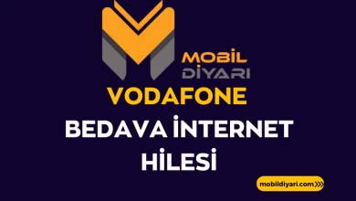 Vodafone Bedava İnternet Hilesi