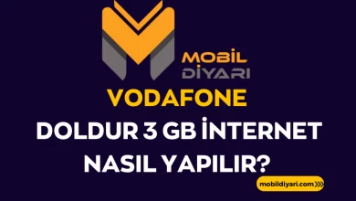 Vodafone Doldur 3 GB İnternet Nasıl Yapılır