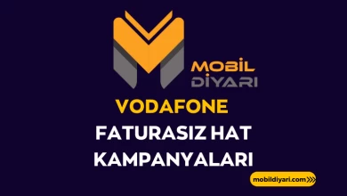Vodafone Faturasız Hat Kampanyaları