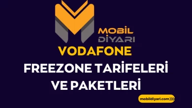 Vodafone FreeZone Tarifeleri ve Paketleri