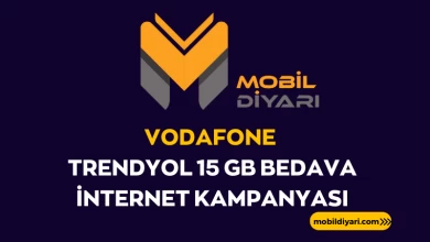 Vodafone Trendyol 15 GB Bedava İnternet Kampanyası