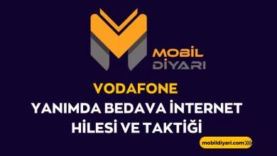 Vodafone Yanımda Bedava İnternet Hilesi ve Taktiği