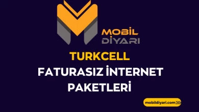 Turkcell Faturasız İnternet Paketleri