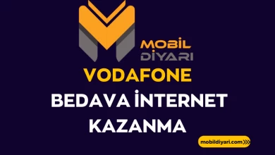 Vodafone Bedava İnternet Kazanma