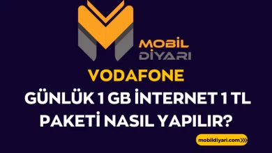 Vodafone Günlük 1 GB İnternet 1 TL Paketi Nasıl Yapılır