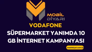 Vodafone Süpermarket Yanımda 10 GB İnternet Kampanyası