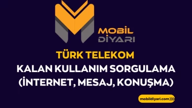 Türk Telekom Kalan Kullanım Sorgulama (İnternet, Mesaj, Konuşma)