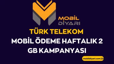 Türk Telekom Mobil Ödeme Haftalık 2 GB Kampanyası