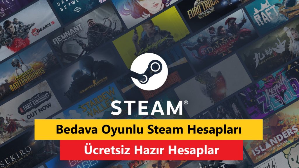 Bedava Oyunlu Steam Hesapları