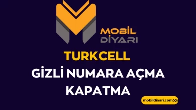 Turkcell Gizli Numara Açma Kapatma