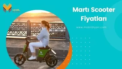 Martı Scooter Fiyatları (1 Saat Martı Kiralama Ücreti)