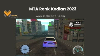 MTA Renk Kodları 2023