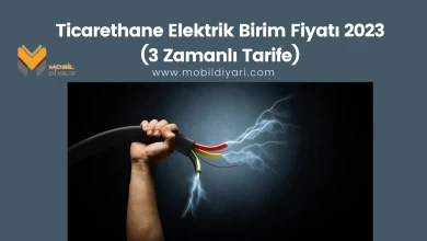 Ticarethane Elektrik Birim Fiyatı 2023 (3 Zamanlı Tarife)